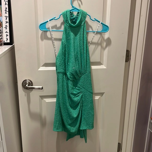 SHO Lime green sparkly dress - Picture 1 of 5